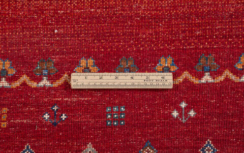 Chobi Red Hand Knotted 68 X 100 Area Rug 700-155767 Image 7