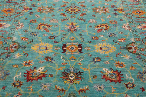 Chobi Green Hand Knotted 59 X 85 Area Rug 700-155768 Image 3
