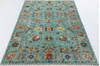 Chobi Green Hand Knotted 59 X 85 Area Rug 700-155768 Thumb 1