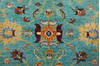 Chobi Green Hand Knotted 59 X 85 Area Rug 700-155768 Thumb 5