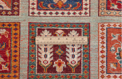 Chobi Green Hand Knotted 510 X 83 Area Rug 700-155769 Image 7