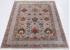 Chobi Grey Hand Knotted 51 X 68  Area Rug 700-155772 Thumb 1