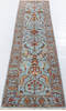 Chobi Light Gray Runner Hand Knotted 27 X 100 Area Rug 700-155773 Thumb 1