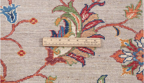 Chobi Beige Hand Knotted 69 X 91 Area Rug 700-155775 Image 7