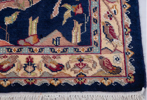 Bokhara Blue Hand Knotted 31 X 52 Area Rug 700-155782 Image 4