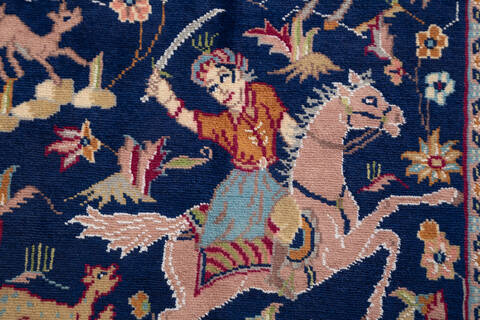 Bokhara Blue Hand Knotted 31 X 52 Area Rug 700-155782 Image 5