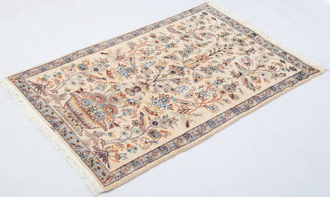 Bokhara Beige Hand Knotted 34 X 51 Area Rug 700-155788 Image 2