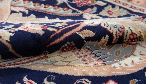 Bokhara Blue Hand Knotted 30 X 50 Area Rug 700-155789 Image 6