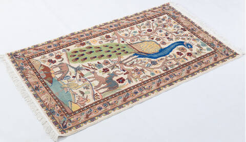 Bokhara White Hand Knotted 31 X 53 Area Rug 700-155792 Image 2
