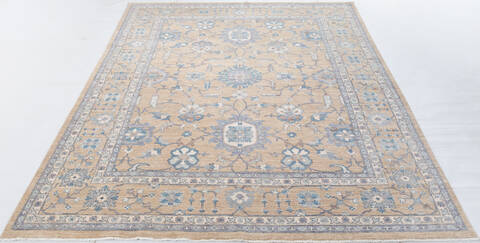 Chobi Yellow Hand Knotted 82 X 100 Area Rug 700-155794 Image 1