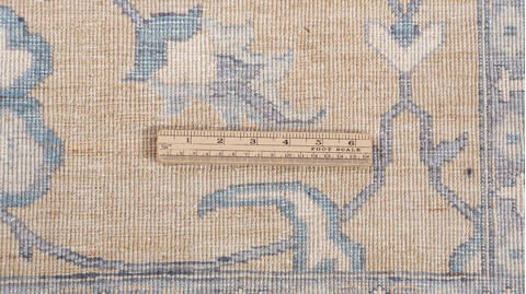 Chobi Yellow Hand Knotted 82 X 100 Area Rug 700-155794 Image 7