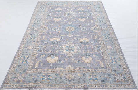 Chobi Grey Hand Knotted 60 X 90 Area Rug 700-155797 Image 1