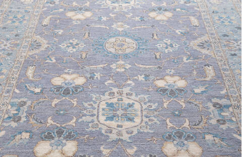 Chobi Grey Hand Knotted 60 X 90 Area Rug 700-155797 Image 3