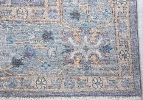 Chobi Grey Hand Knotted 60 X 90 Area Rug 700-155797 Image 4