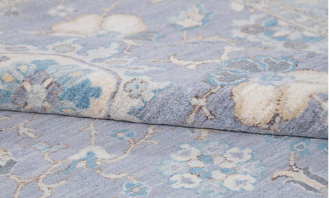 Chobi Grey Hand Knotted 60 X 90 Area Rug 700-155797 Image 6
