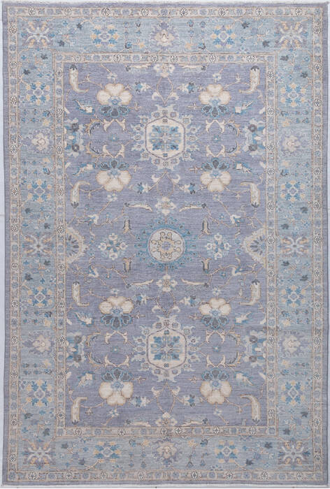 Chobi Grey Hand Knotted 60 X 90 Area Rug 700-155797 Image 0