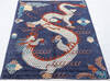 Pak-Persian Blue Hand Knotted 42 X 510 Area Rug 700-155800 Thumb 1