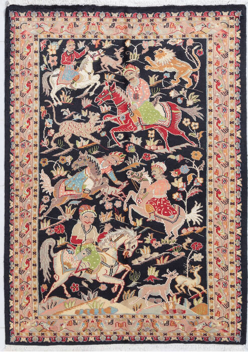 Pak-Persian Black Hand Knotted 42 X 510 Area Rug 700-155801 Image 0