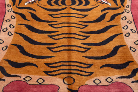 Pak-Persian Red Hand Knotted 41 X 61 Area Rug 700-155803 Image 3