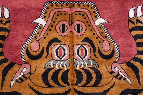Pak-Persian Red Hand Knotted 41 X 61 Area Rug 700-155803 Image 5