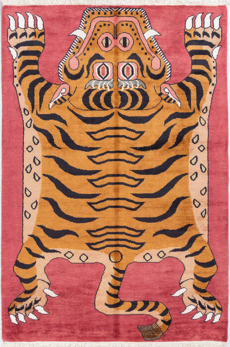 Pak-Persian Red Hand Knotted 41 X 61 Area Rug 700-155803 Image 0