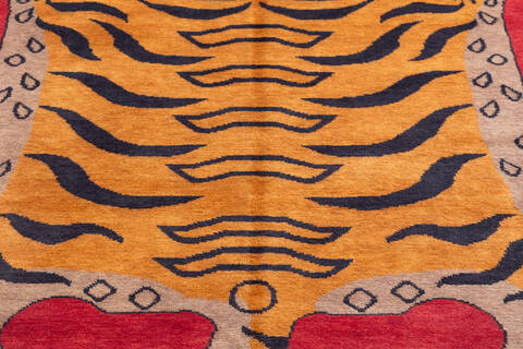 Pak-Persian Red Hand Knotted 41 X 61 Area Rug 700-155804 Image 3