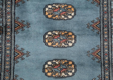 Bokhara Grey Runner Hand Knotted 27 X 910 Area Rug 700-155805 Image 5