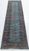 Bokhara Grey Runner Hand Knotted 27 X 104 Area Rug 700-155806 Thumb 1