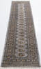 Bokhara Grey Runner Hand Knotted 27 X 910  Area Rug 700-155810 Thumb 8