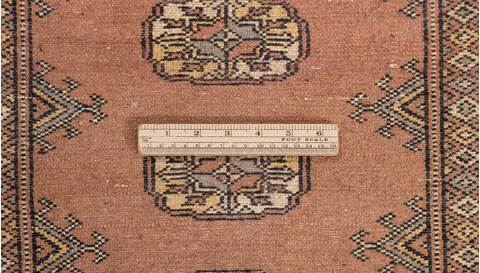 Bokhara Orange Runner Hand Knotted 27 X 1011  Area Rug 700-155811 Image 14