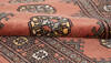 Bokhara Orange Runner Hand Knotted 27 X 1011  Area Rug 700-155811 Thumb 6