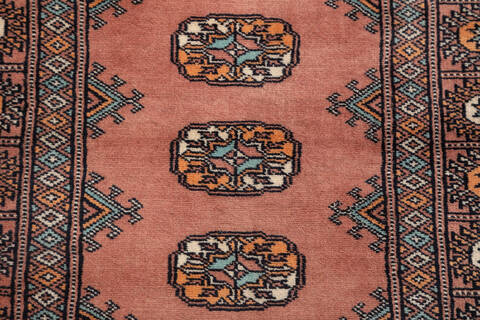 Bokhara Orange Runner Hand Knotted 27 X 1111 Area Rug 700-155812 Image 5