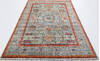 Chobi Green Hand Knotted 69 X 98 Area Rug 700-155819 Thumb 1