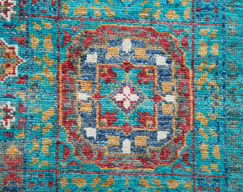 Chobi Green Hand Knotted 58 X 81 Area Rug 700-155820 Image 5
