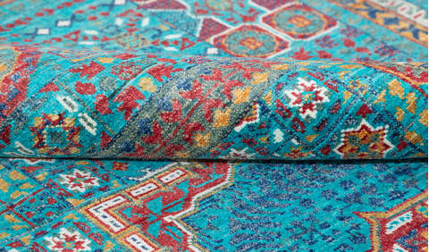 Chobi Green Hand Knotted 58 X 81 Area Rug 700-155820 Image 6