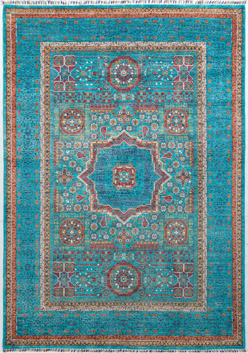 Chobi Green Hand Knotted 58 X 81 Area Rug 700-155820 Image 0