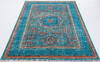Chobi Green Hand Knotted 58 X 81  Area Rug 700-155820 Thumb 1