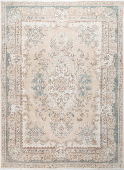 Overdyed Beige Hand Knotted 80 X 1011 Area Rug 700-155823 Image 0