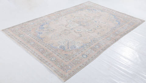 Overdyed Beige Hand Knotted 63 X 96 Area Rug 700-155824 Image 2