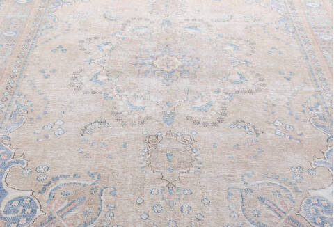 Overdyed Beige Hand Knotted 63 X 96 Area Rug 700-155824 Image 3