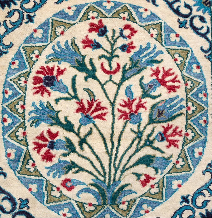 Chobi White Hand Knotted 61 X 90 Area Rug 700-155826 Image 5