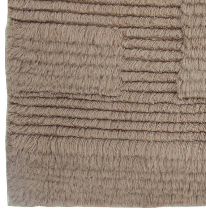 Bhadohi Brown Hand Knotted 57 X 80 Area Rug 902-155827 Image 2
