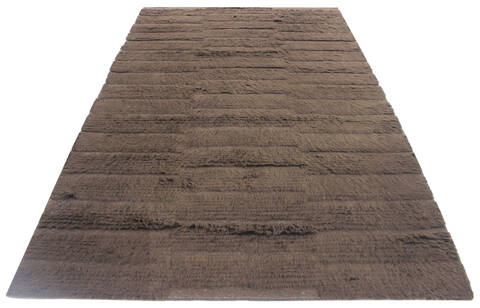 Bhadohi Brown Hand Knotted 57 X 80 Area Rug 902-155829 Image 1