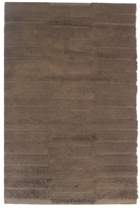 Bhadohi Brown Hand Knotted 57 X 80 Area Rug 902-155829 Image 0
