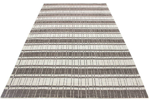 Bhadohi Multicolor Hand Loom Woven 57 X 80 Area Rug 902-155843 Image 1