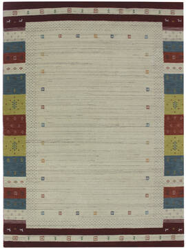Bhadohi Multicolor Hand Loom Woven 5'7" X 8'0"  Area Rug 902-155845