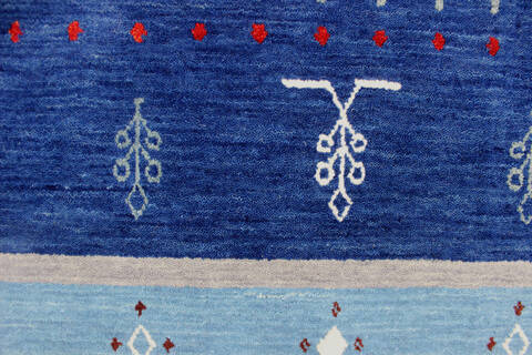 Bhadohi Multicolor Hand Loom Woven 57 X 80 Area Rug 902-155849 Image 3