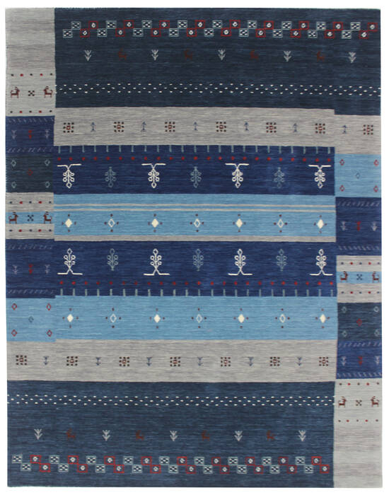 Bhadohi Multicolor Hand Loom Woven 57 X 80 Area Rug 902-155849 Image 0