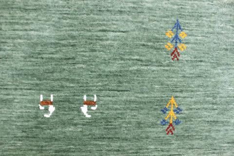 Bhadohi Multicolor Hand Loom Woven 57 X 80 Area Rug 902-155850 Image 3