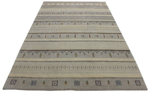 Bhadohi Multicolor Hand Loom Woven 57 X 80 Area Rug 902-155852 Image 1